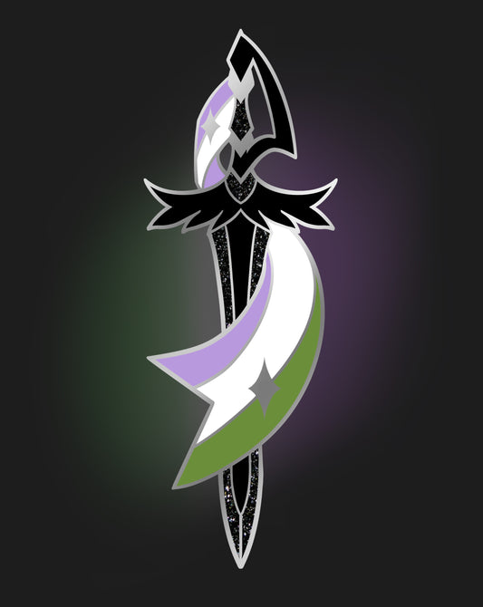 Genderqueer Sword Pin