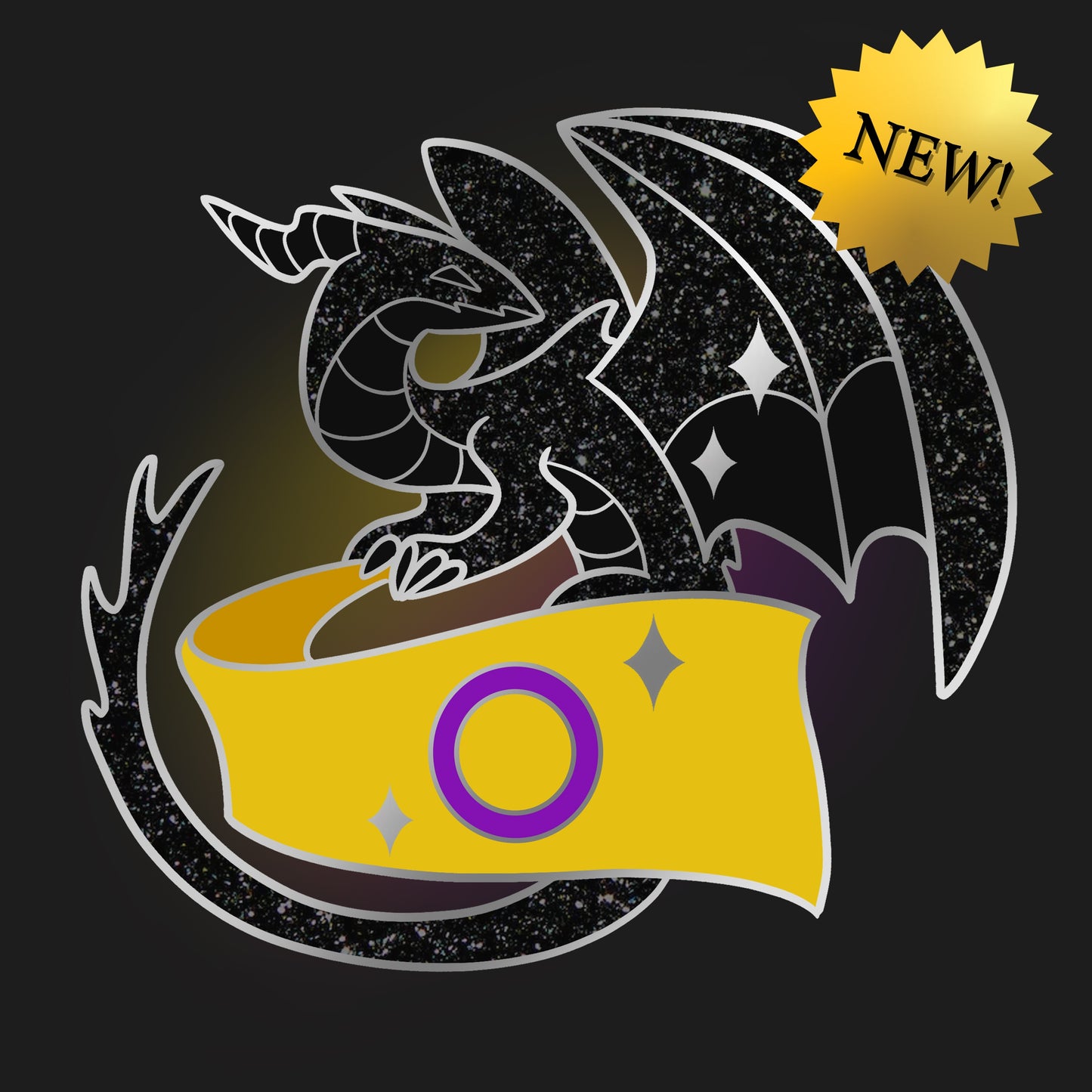 Intersex Dragon Pin