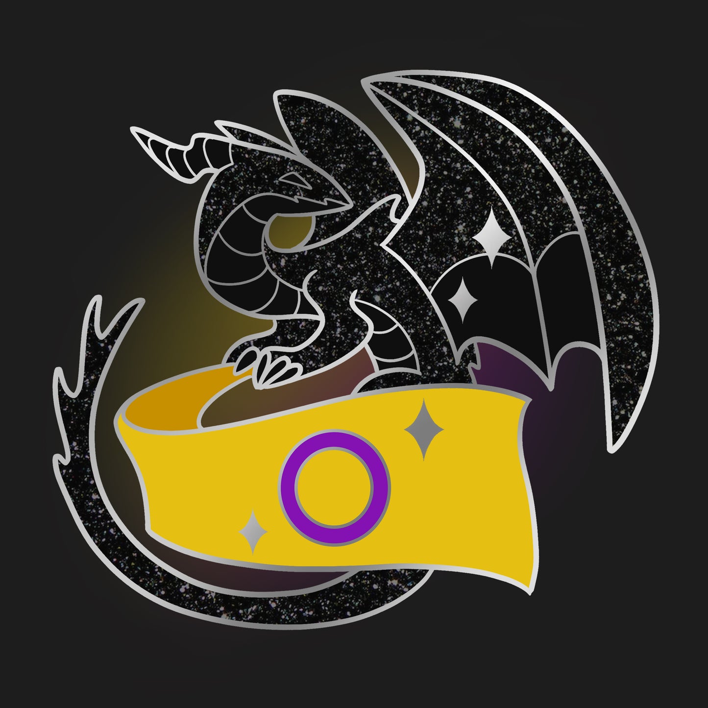 Intersex Dragon Pin