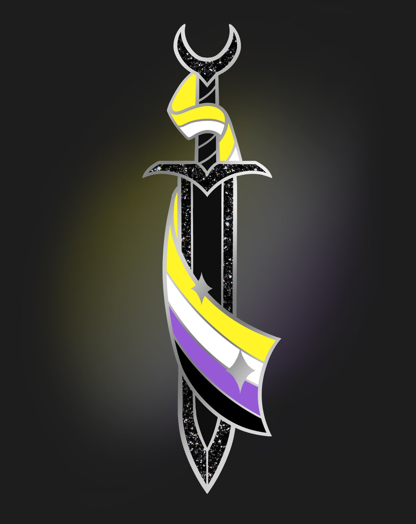 Non-binary Sword Pin