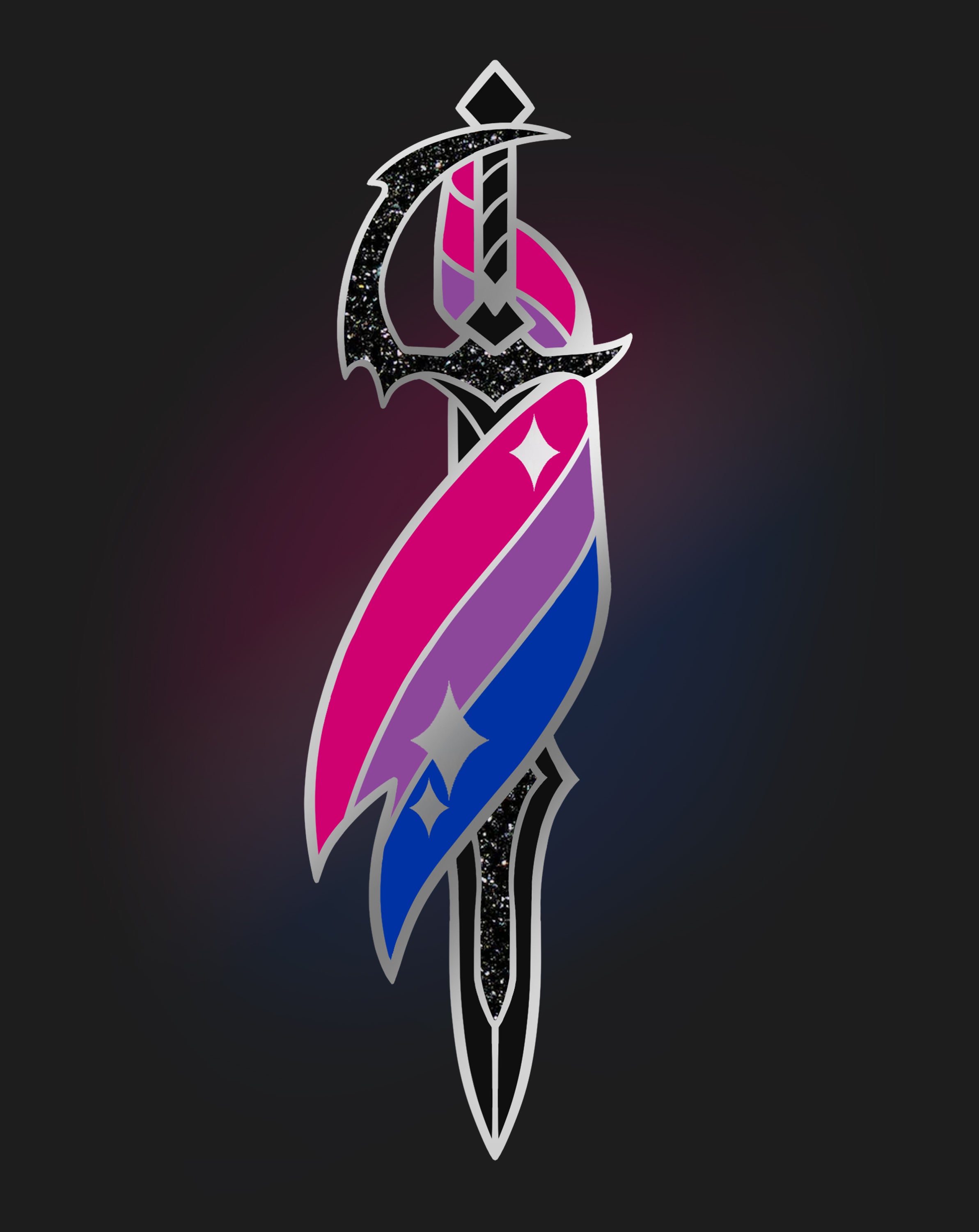 Trans Sword Enamel Pins – Pride Knights