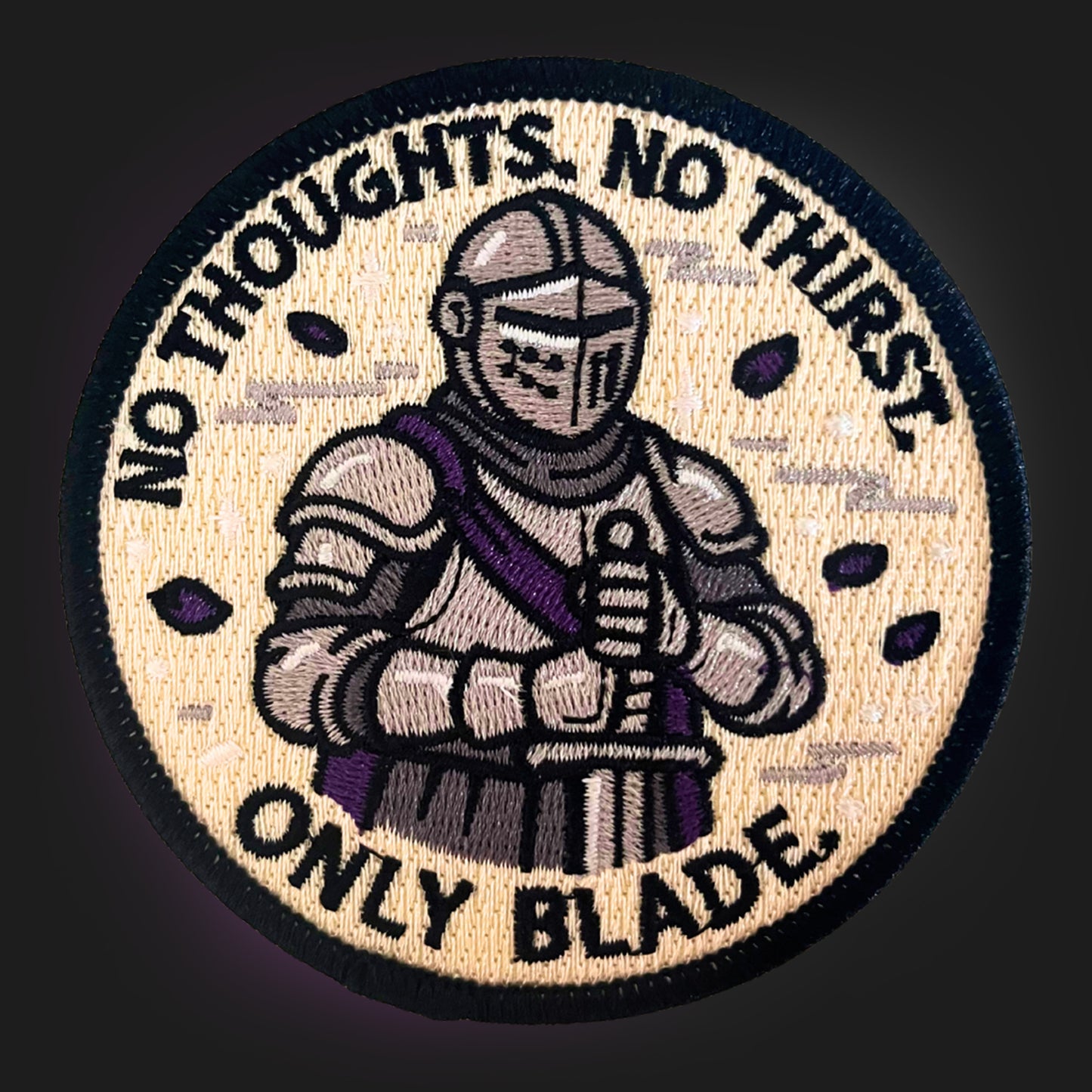 Asexual Knight Embroidery Patch