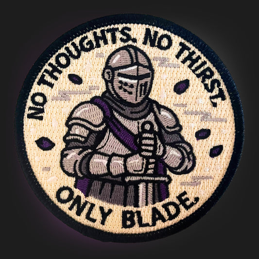 Asexual Knight Embroidery Patch