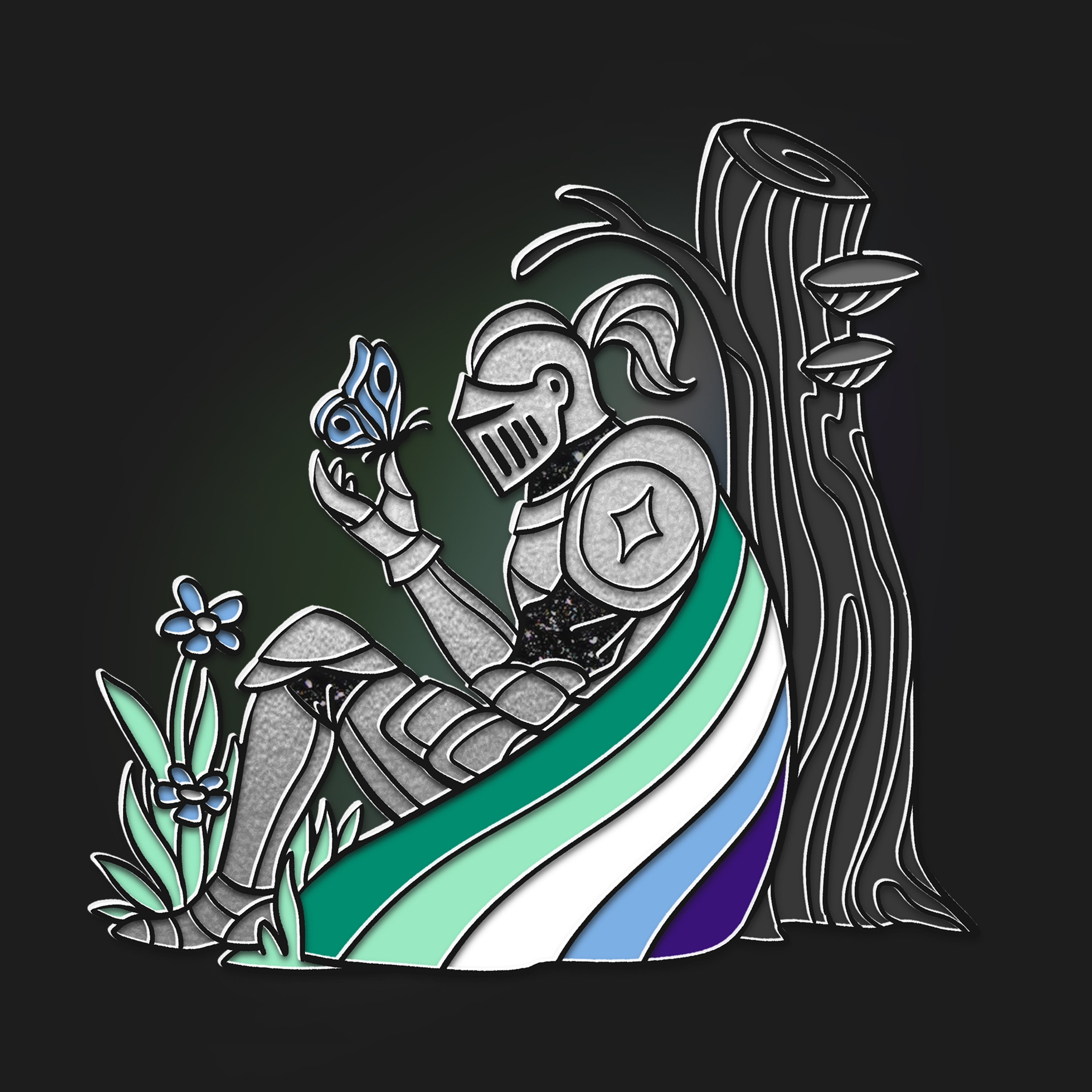 Knight Pin Pride Knights Enamel Pins