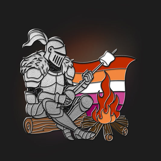 Lesbian Knight Pin