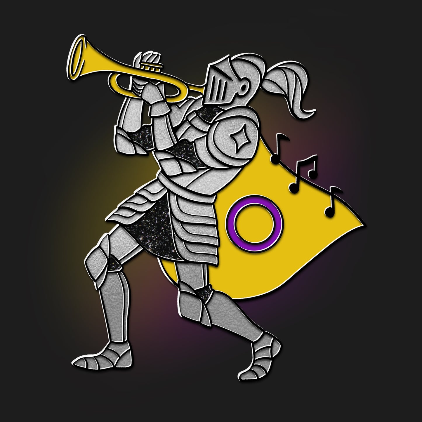 Intersex Trumpeter Pin