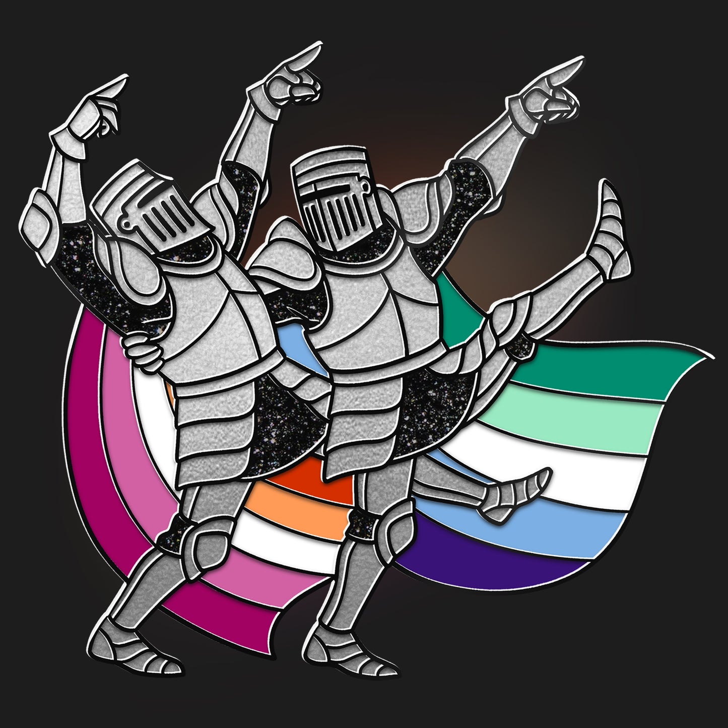 Lesbian & Gay Dancing Pin