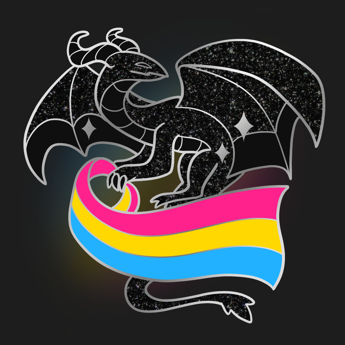 Pansexual Dragon Pin