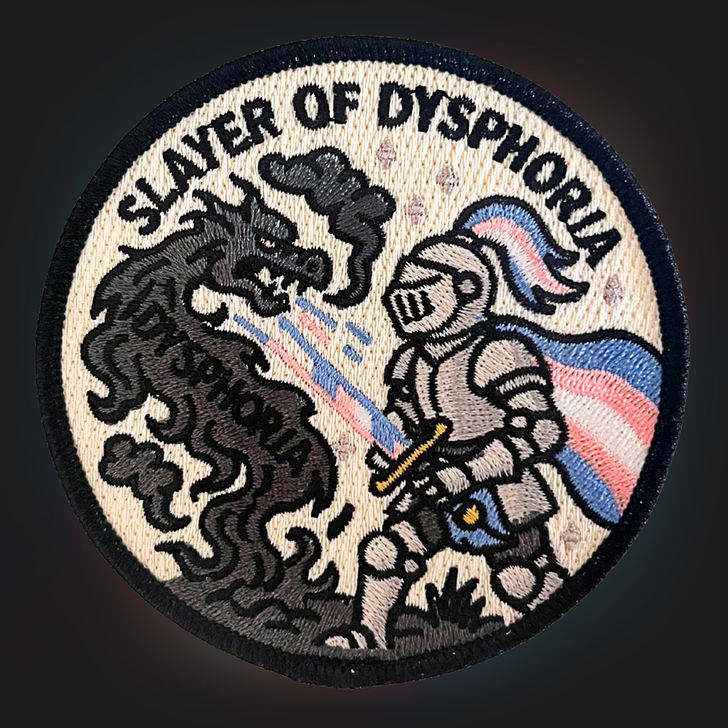 Transgender Knight Embroidery Patch