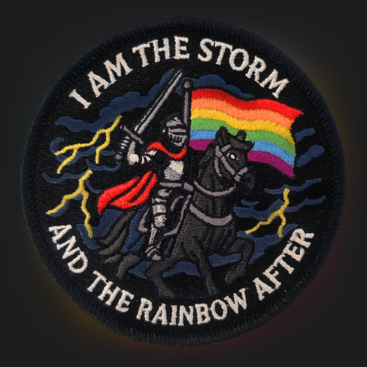 Rainbow Knight Embroidery Patch